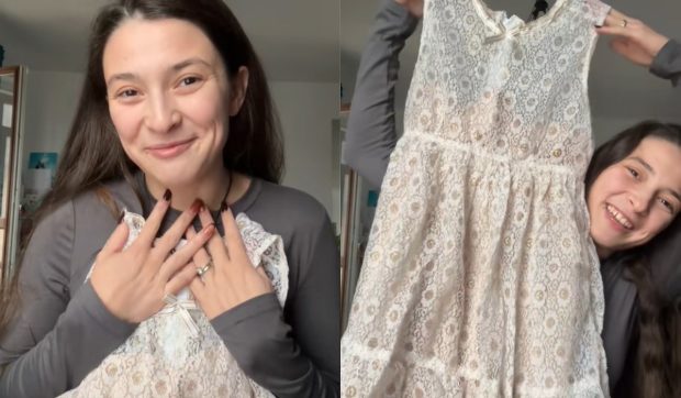Cum a reușit o româncă să se mărite în rochia pe care a purtat-o la serbarea de la grădiniță: „M-am dus special să o modific”