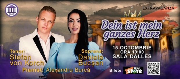 Tenorul ŞTEFAN von KORCH aduce VALSURI CELEBRE pe 15 octombrie la Sala Dalles în stagiunea Musical Extravaganza