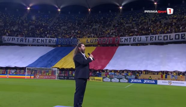 Tenorul care a interpretat imnul național înaintea victoriei României cu Austria 1-0, difuzată de Antena 1.
