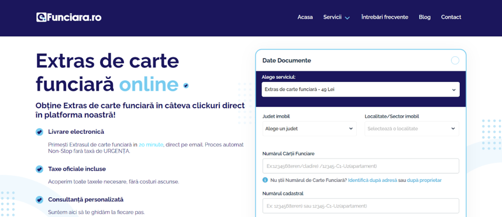 Cum verifici Cartea Funciară și obții documentele online în câteva minute