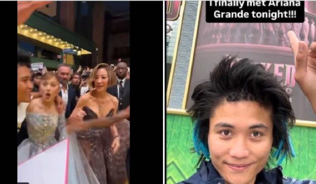 Momentul în care un fan a agresat-o pe Ariana Grande la premiera din Singapore a noului ei film