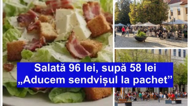Un bărbat întors la Cluj după ani de zile, uimit de prețurile mari de la restaurant: „supă la 58 de lei și salată Caesar la 96 de lei?”