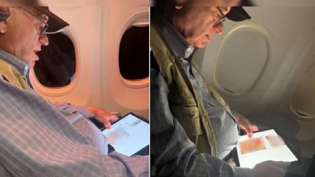 Politician filmat uitându-se la poze cu femei dezbrăcate, în timp ce călătorea cu avionul, în SUA: „Dacă trebuie să zbori peste țară, te uiți la multe lucruri pe tabletă”