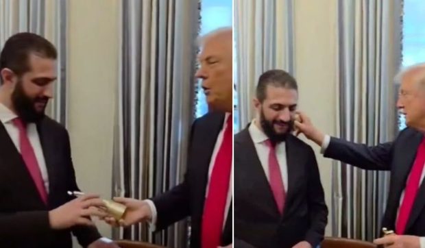 Donald Trump l-a pulverizat pe președintele sirian cu parfumul său preferat și l-a întrebat câte soții are | VIDEO