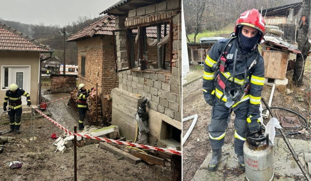 Explozie urmată de incendiu într-un cartier din Râmnicu Vâlcea. Deflagrația, cauzată de o butelie