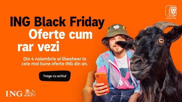 Oferta ING de Black Friday 2025: Credite mai ieftine, rate extinse la cumpărături, cashback la Amazon și abonamente gratuite Disney+