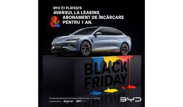 BYD lansează în România prima campanie de Black Friday cu avans 0% pentru companii