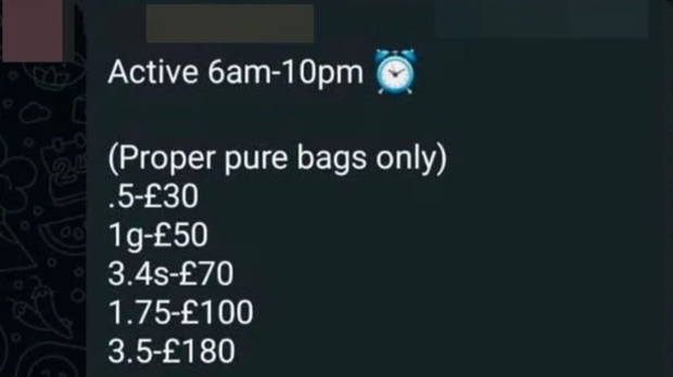 Un antrenor de fotbal din Irlanda de Nord a postat prețuri la cocaină în grupul de WhatsApp al unei ligi de tineret