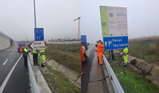 Măsuri speciale la Craiova pentru cei care vin la Târgul de Crăciun: au fost instalate panouri pentru turiști