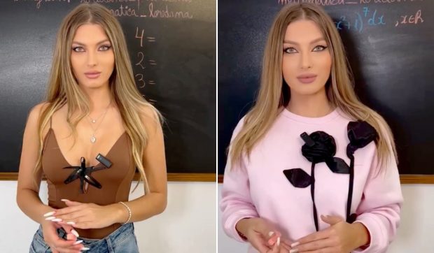 Profesoară de matematică din Iași, vedetă pe TikTok și Instagram. Cum a convins peste 200.000 de elevi să învețe pentru Bac: „Îmi aleg rochiile în funcție de lecția pe care o predau”