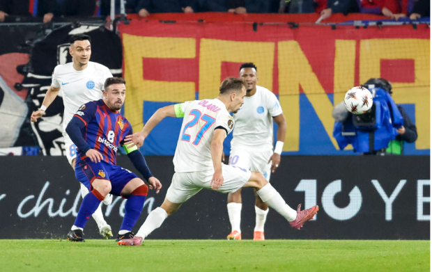 FC Basel – FCSB 3-1, în Europa League. Golazo Olaru, norocosul Shakiri a reușit „dubla”, Ibrahim Salah a închis meciul