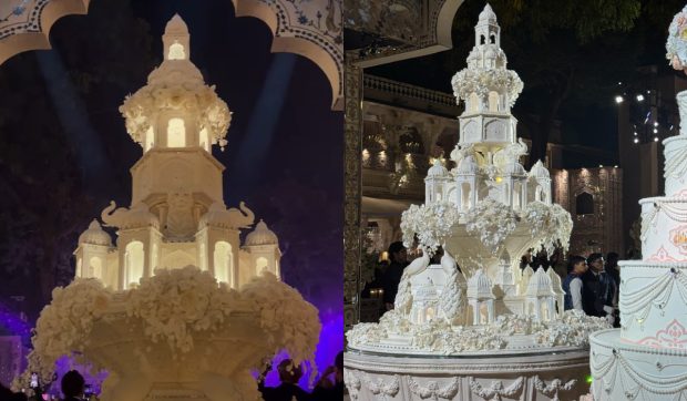 Imagine Stire Tortul de la nunta din Udaipur, unde a cântat Jennifer Lopez pentru un onorariu de două milioane de dolari: „A fost pregătit în Franța și livrat în India” | 2review.ro