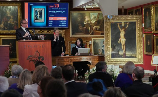 Un tablou de Rubens dispărut acum 400 de ani, vândut la licitație pentru aproape 3.000.000 de euro la Versailles