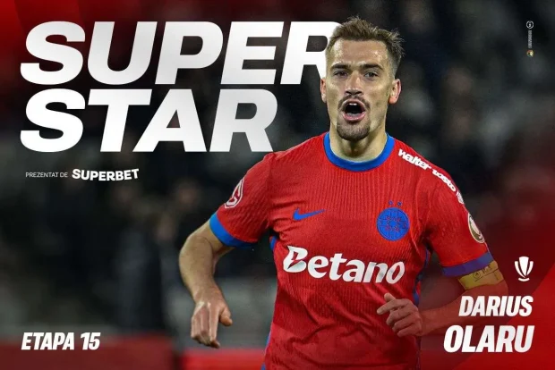 În sfârșit, Olaru! Căpitanul campioanei este SuperStarul etapei a 15-a