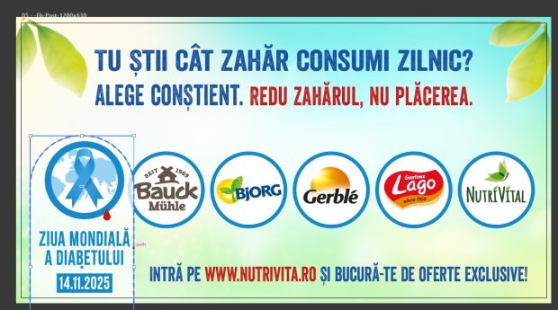 Nutrivita atrage atenția asupra consumului excesiv de zahăr prin campania „Tu știi cât zahăr consumi zilnic?”