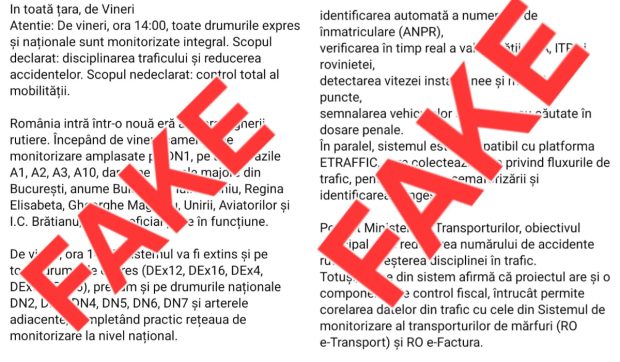 Fake news despre sistemul de supraveghere video din România, demontat de MAI: „Tema a fost reluată periodic în ultimii doi ani”