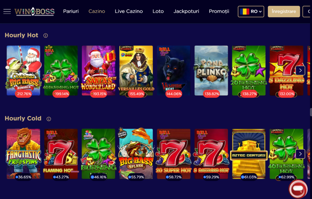 Cazinourile online cu cel mai mare RTP