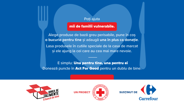Una pentru tine, una pentru ei: vezi cum poți ajuta peste 2.350 de familii vulnerabile, în timp ce îți faci cumpărăturile