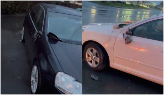 27 de mașini au fost distruse de vandali, în timpul nopții, pe o stradă din Târgu Jiu: geamuri, oglinzi și parbrize sparte
