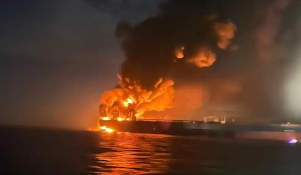 O navă care transporta ulei de floarea-soarelui din Rusia spre Georgia a fost atacată în Marea Neagră