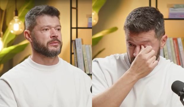 Imagine Stire Victor Slav, în lacrimi în fața lui Bogdan Vlădău. Ce l-a făcut pe fostul soț al Biancăi Drăgușanu să plângă | 2review.ro