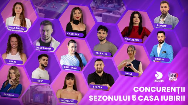 Imagine Stire Cine sunt concurenții de la „Casa Iubirii”, sezonul 5. Când este difuzat show-ul la Kanal D | 2review.ro