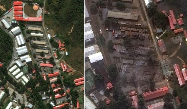Imagini din satelit arată fortăreața militară a lui Nicolas Maduro înainte și după atacul american