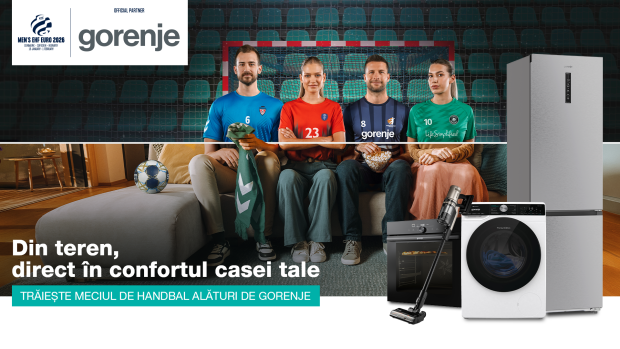 Gorenje susține EHF EURO Masculin 2026, competiția care adună cele mai bune echipe ale Europei