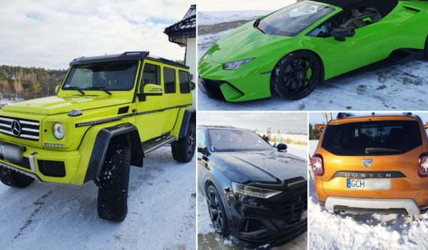 Fiscul vinde sub prețul pieței Lamborghini, Mercedes, Audi și Dacia Duster, confiscate de la același proprietar, în Polonia