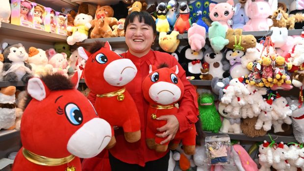 „Calul care plânge”, jucăria devenită virală în China înainte de Anul Calului 2026: „Un muncitor a cusut gura invers din greșeală”