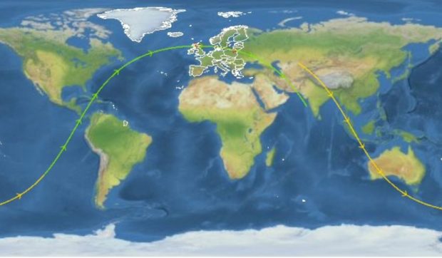 Rămășițele rachetei ZQ-3 R/B din China au trecut pe deasupra Europei și au căzut în Oceanul Indian