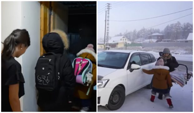 Cum își crește o mamă cei trei copii în cel mai rece oraș din lume: „Îngrijirea unui bebeluș iarna vine cu multe dificultăți”