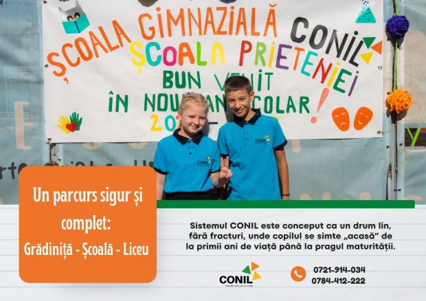 CONIL: locul unde „Diferit” înseamnă „Remarcabil”. Un parcurs sigur: Grădiniță – Școală – Liceu