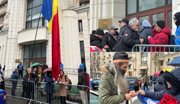 În „Valul Democrației” al susținătorilor lui Călin Georgescu: „Să se aleagă praful de tine, dacă nu scrii adevărul!” 