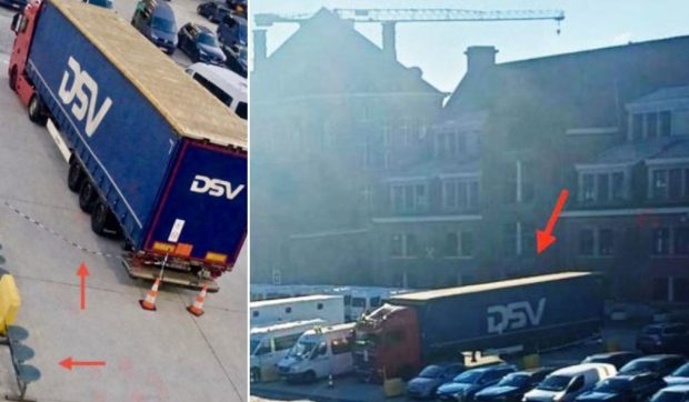 Un TIR încărcat cu 6.000 de litri de gaz ilariant stă abandonat de trei luni în curtea Poliției Federale din regiunea Bruxelles