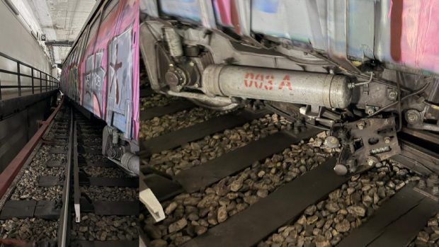 Un metrou a deraiat în noaptea de Revelion, blocând circulația între stațiile Laminorului și Străulești