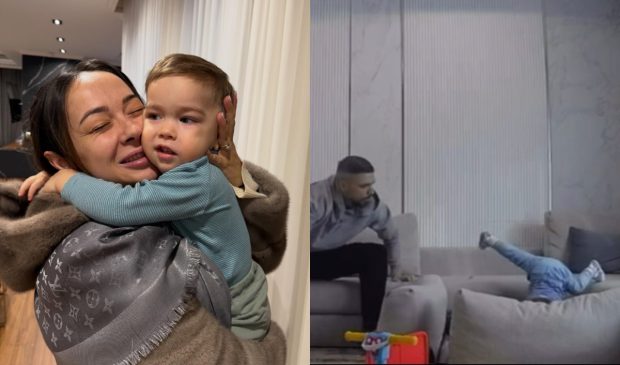 Imagine Stire Filmare virală cu băiețelul cel mic al Vlăduței Lupău, care cade de pe canapea. Clipul are peste un milion de vizualizări | 2review.ro