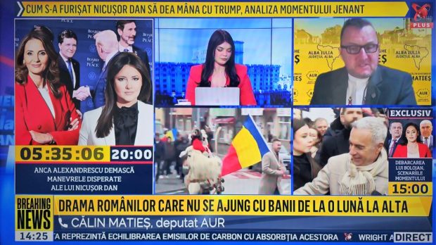Câți români s-au uitat la Realitatea Plus pe 19 februarie, când Nicușor Dan a fost la Consiliul lui Trump, deși emisia a fost oprită trei ore