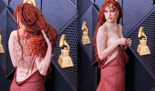 Imagine Stire Artista care a apărut în sânii goi la Premiile Grammy 2026. A lăsat totul la vedere pe covorul roșu | 2review.ro