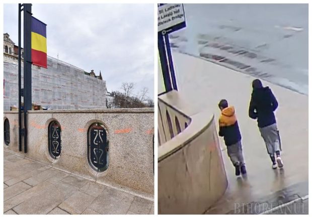 Primarul din Oradea, indignat că un copil a vandalizat Podului Sfântul Ladislau cu spray portocaliu