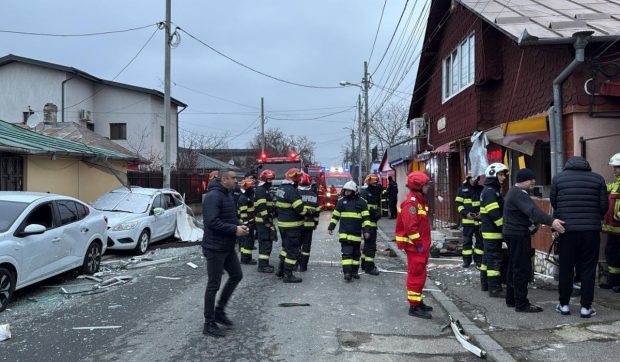 Explozie în București, la o casă de pe o stradă din Sectorul 2: doi oameni au fost răniți