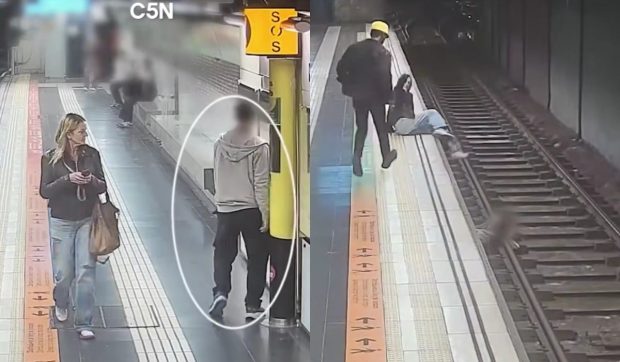 O femeie și-a riscat viața pentru a salva un bărbat căzut pe șina de la metrou, în Barcelona: „O eroină, e perfectă”