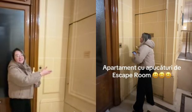 O româncă a rezervat cazare în Paris, a primit codul de acces și a realizat că trebuie să deschidă o ușă secretă ca să ajungă la apartament