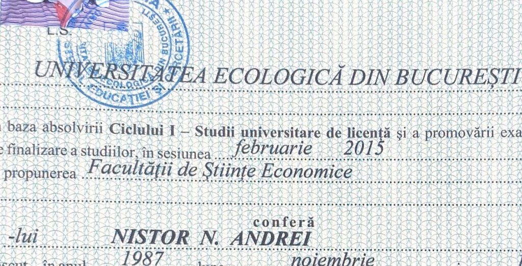 CV-ul depus de prefectul Capitalei la înscrierea în USR nu menționa diploma de la Ecologică, iar afacerile lui apar cu pierderi majore. Andrei Nistor: „Nu scrie nicăieri că ar trebui să am pregătire în ceva”