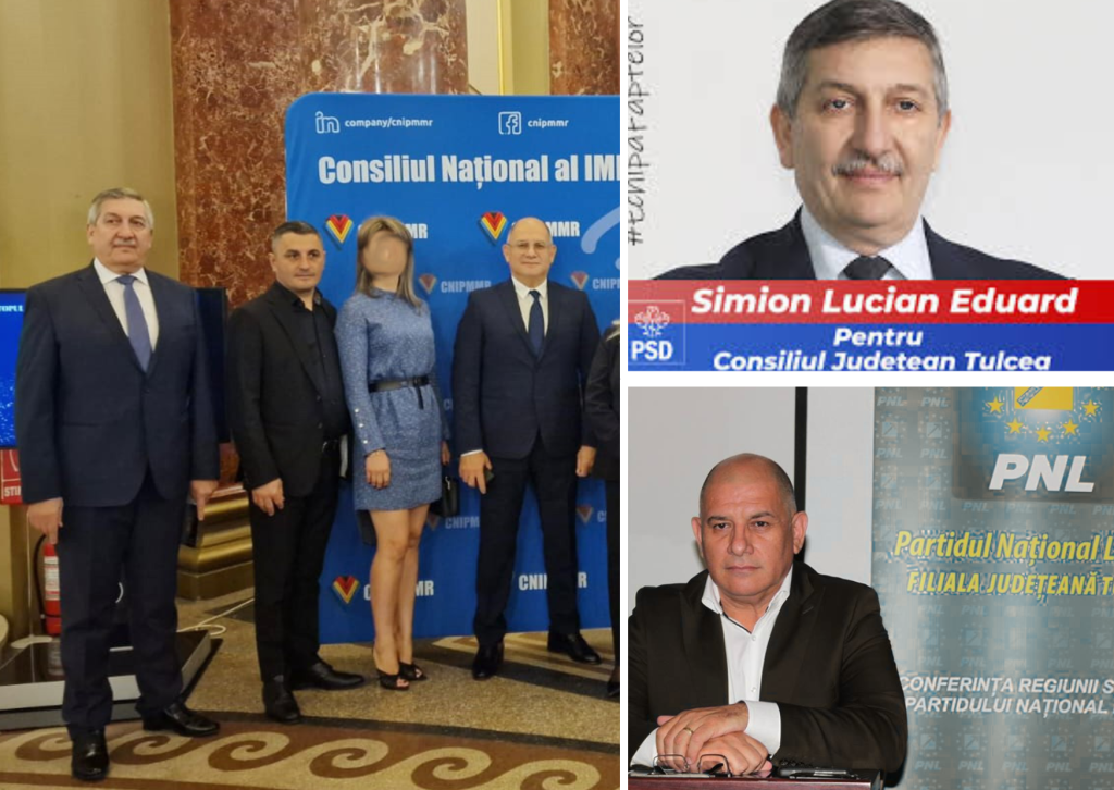 Dina Mergeani alături de Lucian Simion (PSD) și George Șișcu (PNL)