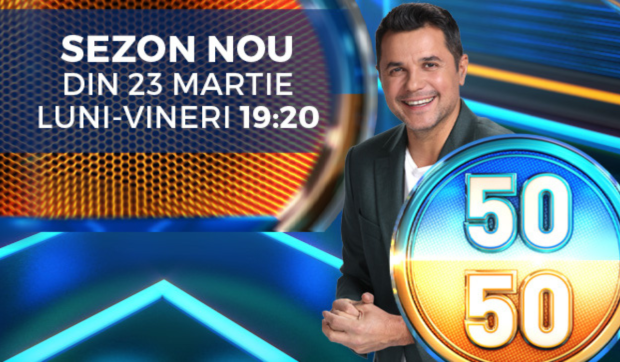 Un nou sezon al emisiunii concurs 50/50 începe cu ediții speciale dedicate meciului Turcia- România