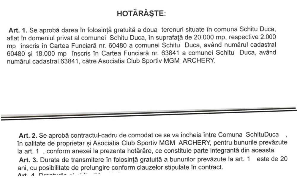 Două hectare de teren cedate gratis lângă Iași unei asociații sportive private. Primăria locală își asumă, în plus, să finanțeze beneficiarul