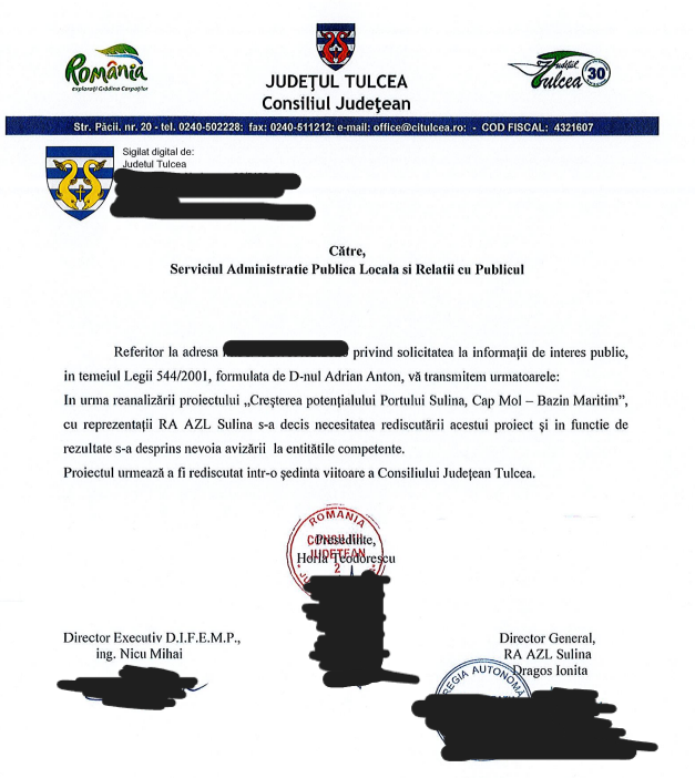 Afaceri controversate în Portul Sulina. Mai multe criterii tehnice veneau „mănușă” singurei firme care s-a înscris, cu câteva luni înainte să înceapă licitația