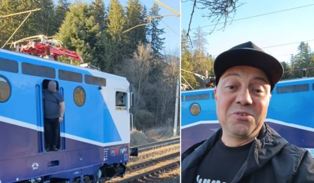 O locomotivă modernizată la Brașov s-a stricat la primul drum. Comediantul Dan Badea: „Nu mai merge fratele vostru cu trenul”