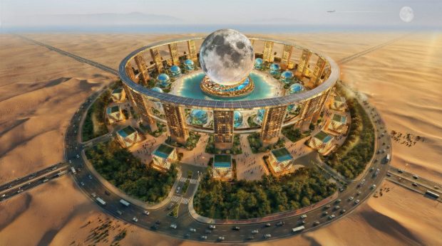 Zece țări se luptă pentru dreptul de a construi „Luna”, cea mai mare clădire sferică din lume care vrea să atragă 10 milioane de turiști în fiecare an